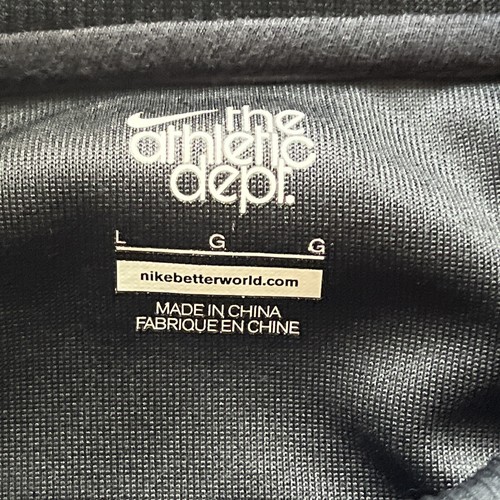 Nike The Athletic Department Men’s Retro Track Jacket Black With Grey Stripes L - Picture 2 of 10