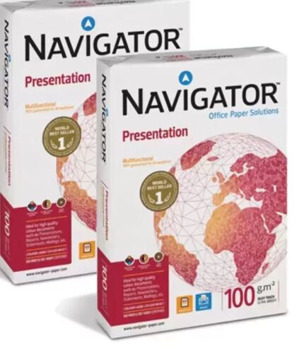 Navigator A3 Presentation 100gsm Reams Copier Paperwhite Printer Office Copy - Picture 3 of 5