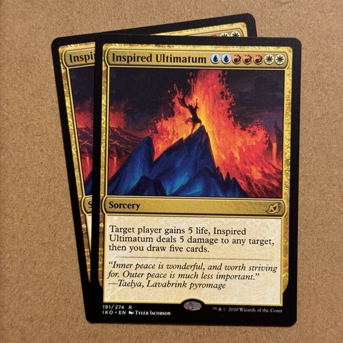 MTG ~ 2x Inspired Ultimatum ~ IKO Ikoria: Lair of Behemoths ~ 191 ~ English ~ NM - Picture 1 of 9
