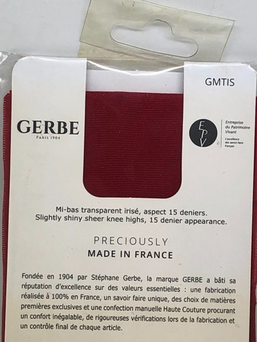 Minimedias Mujer GERBE Plumeti (Bordado de Realce) Talla Única Color Rojo Nuevo - Imagen 3 de 3