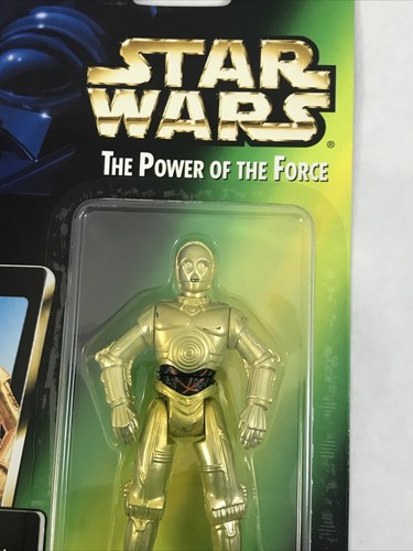 Star Wars C-3PO variante giapponese tinta verde Kenner POTF 1995 NUOVO sigillato - Foto 4 di 18