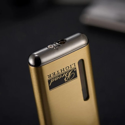 Refillable Butane Cigar Lighters Metal Gas Torch Lighter Windproof Red Flame - Picture 11 of 16