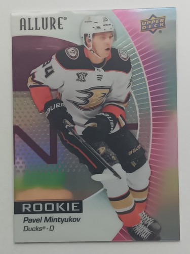 2023-24 Allure Pink Lemonade Rookie Pavel Mintyukov Anaheim Ducks SSP RC