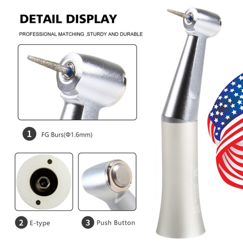 NSK Style Dental Slow Speed Handpiece Straight Contra Angle Air Motor 2.35/1.6mm - Picture 66 of 83