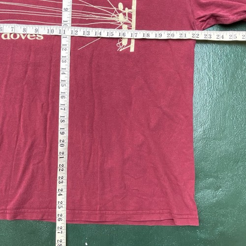 00s Doves Telegraph Band T Shirt Men’s Large Burgundy Indie Rock Vintage Rare! - Picture 2 of 11