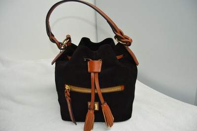 Dooney Bourke Black Suede Drawstring Bag Logan Ebay Dooney Bourke Black Suede Drawstring