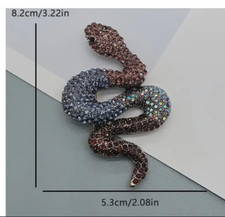 snake Brooch Pin Fashion Jewelry FAST Free Shipping 3.2 inch