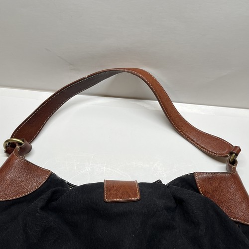 Moschino Cheap and Chic Hobo Bag Purse Brown Black Anchor - Picture 12 of 22