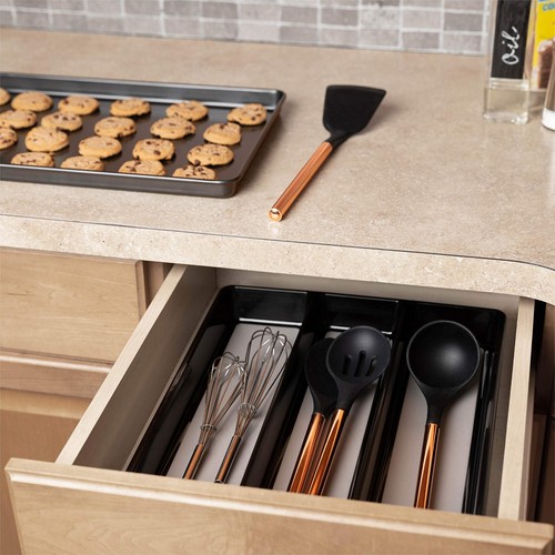 Kitchen Utensils Organizer | Utensil Tray Holder | Large Non-Slip Cutlery Dra... - Picture 4 of 7