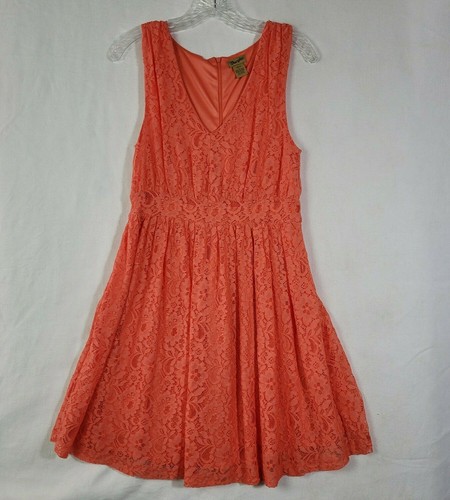 Wrangler Young Girls Dress Size Large Pink Lace Sleeveless Country Under Slip - Picture 1 of 8