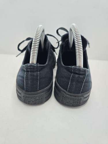 Converse | Chuck Taylor's All-Star triple black canvas low-top sneakers | WMS 6 - Picture 7 of 11
