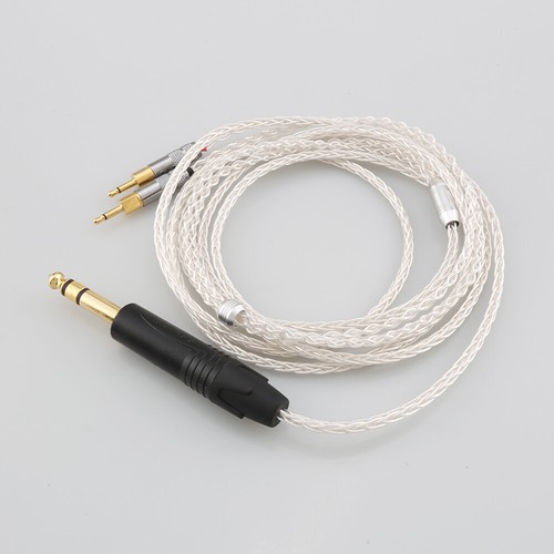 Pure Silver Headphone Cable Compatible With Sennheiser HD700 zx300a sony nw wm1z - Picture 6 of 11