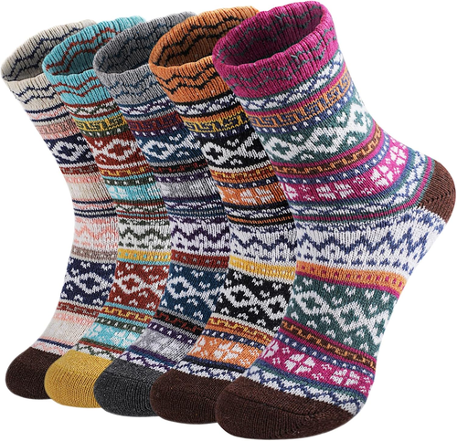 Pack Wool Socks for Warm Winter Women Thick Knit Cozy - Bild 11 von 12