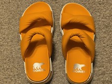 Sorel Women  s Viibe Twist Slide Sandals Koi Sea Salt Sz 6.5  NWOT No Box