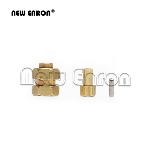 Brass extended Wheel Hex 7mm Hub Metal Wheel Lock Nut 1/24 For Axial SCX24 90081 - Picture 4 of 6