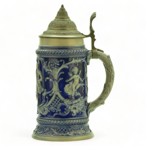 Bierstein 231 - Tanzendes Paar | Deckel 1 L Germany Antik ca. 1900er Jahre - Bild 3 von 7