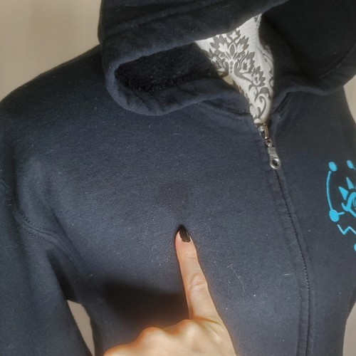 Chaqueta con capucha negra y azul Legend of Zelda Breath of the Wild talla pequeña - Imagen 5 de 8