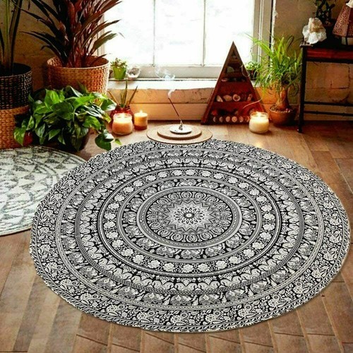Indische runde Mandala Hippie Wandhängend Strand Werfen Yoga Matte Boho Wandteppiche - Bild 91 von 94