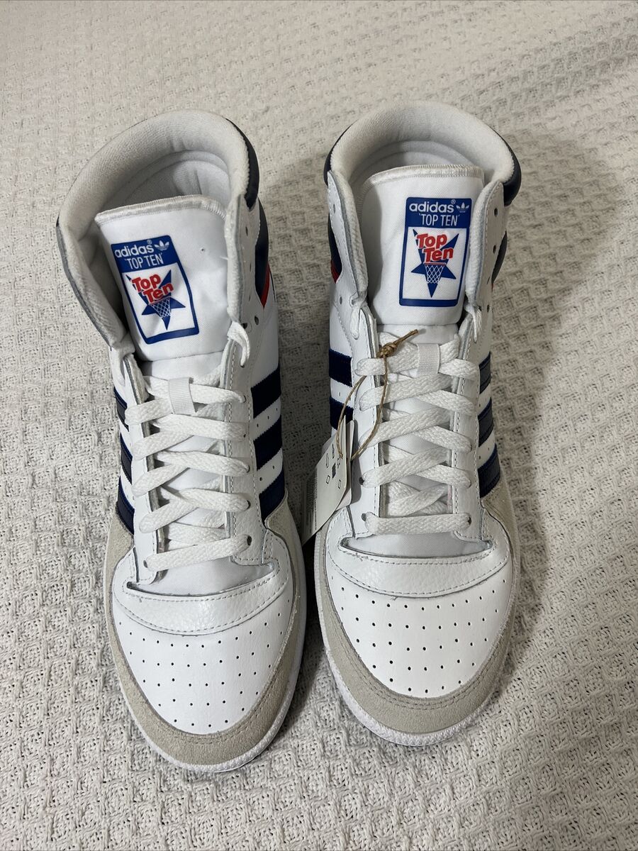 New adidas Originals Top Ten Hi GX0740 Mens Leather Athletic New adidas Originals Top Ten Hi GX0740 Mens Leather Athletic