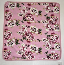 Baby Be Mine Pink Peony Cotton Knit Receiving Blanket NWT Infant Swaddle Wrap