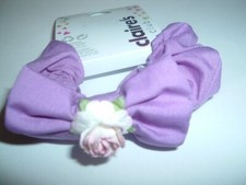 Girls Pink Rose Purple Silk Hair Scrunchie New w Claires Tag