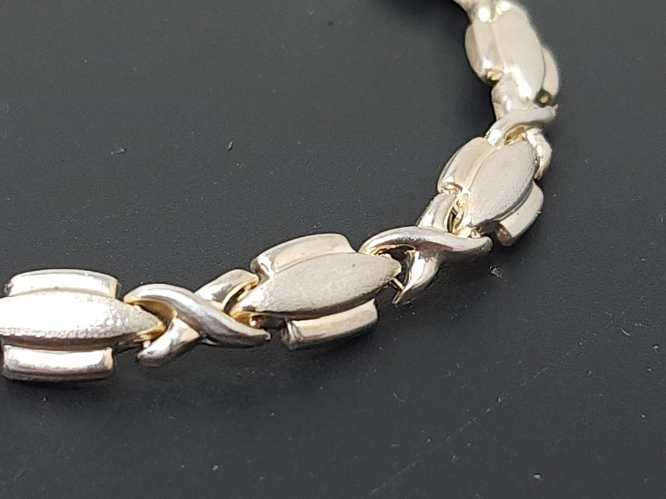 Brazalete de eslabones de tenis vintage Silpada de plata de ley de 7" Foto 2 de 4