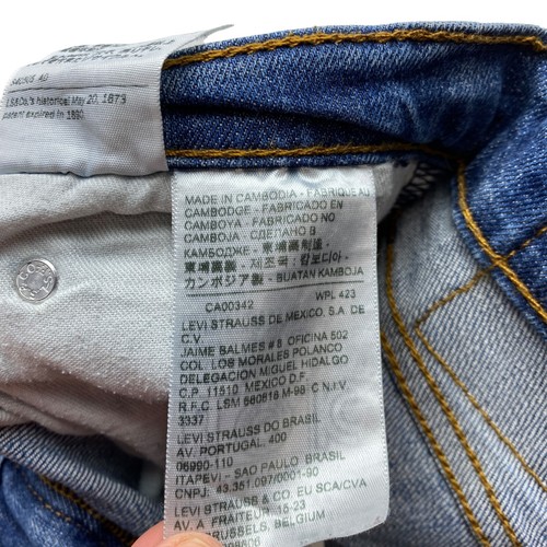Levi's 511 Blue Stretch Slim Fit Jeans W32 L32 - Picture 6 of 10