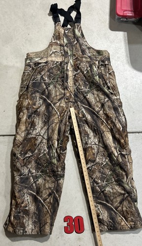 Field & Stream HydroProof Insulated Bib Overalls Size XL Realtree Camouflage - Picture 2 of 7