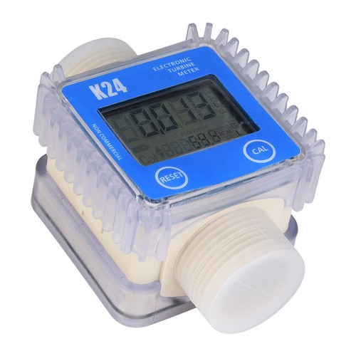 LCD Digital Turbine Durchflussmesser für Chemikalien Wasser Ölzähler Gerät Blau - Bild 6 von 10