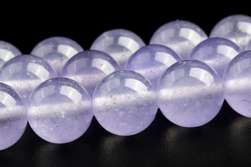 10MM Faint Purple Jade Beads Grade AA Round Loose Beads - Picture 1 of 4