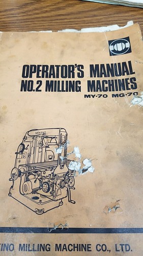 Makino Operators manual no 2 milling machines
