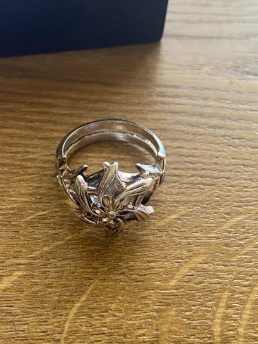 Anello Galadriel Signore degli Anelli Collezione Nobile Argento Sterling 925 Misura 10 - Foto 10 di 13