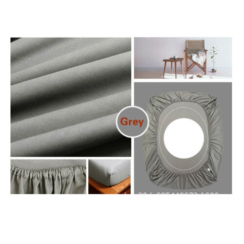Deep Fitted Sheet Elastic Bed Mattress Bedding Protective Cover All Sizes Modern - Picture 10 of 15