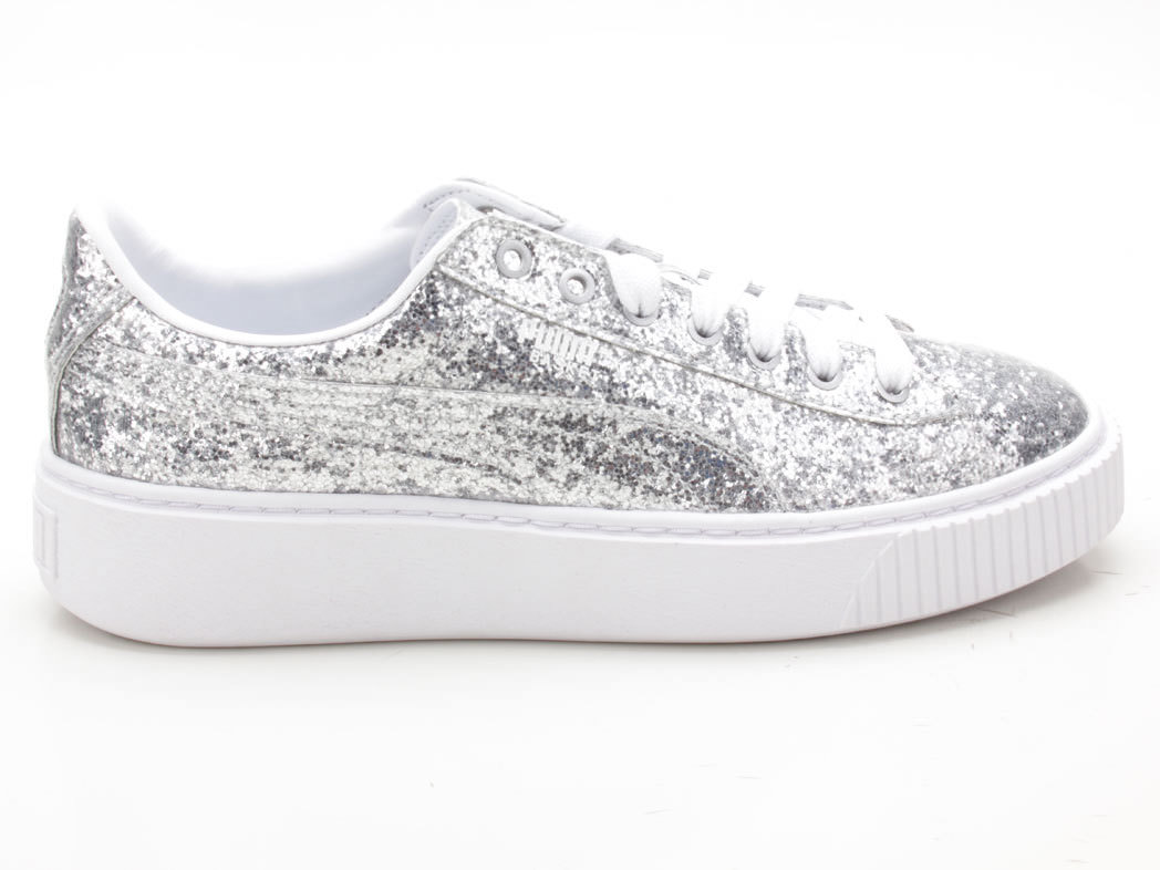 Puma Basket Platform Glitter Wn's silber 364093 01 silber Wn's 2ef21a Puma Basket Platform Glitter Wn's silber 364093 01 silber Wn's 2ef21a