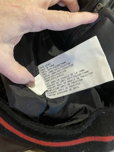 Peanuts Snoopy Charlie Brown Pleather Jacket XL - Picture 14 of 15