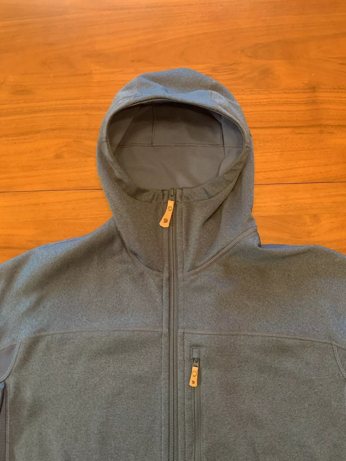 fjallraven full zip abisko trail fleece hooded hiking jacket