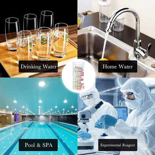 50 pz 16 in 1 kit prova acqua potabile striscia reattiva durezza pH piombo fluoruro piombo acqua - Foto 2 di 10