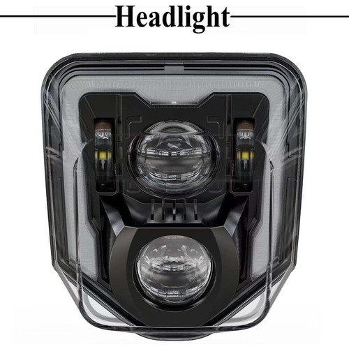 LED Scheinwerfer mit Verkleidung Für Husqvarna 701 Supermoto 300 250 350 450 501 - Bild 9 von 11