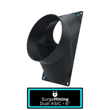 Dual ASIC to 6 Inch - Fan Shroud Adapter Crypto Cooling Silencer Antminer S9 L3