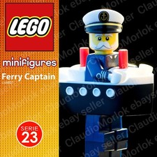 ⭐ LEGO Ferry Captain Minifigure col407 Serie 23 Capitano traghetto col23-10