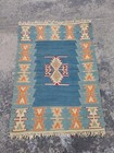 Vintage Traditional Anatolian Beautiful  Colors Wool Kilim Rug Carpet 116x85 cm