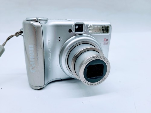 Canon PowerShot A530 5.0MP Digital Camera Tested (Lens Cover Doesn't fully open - Picture 3 of 4