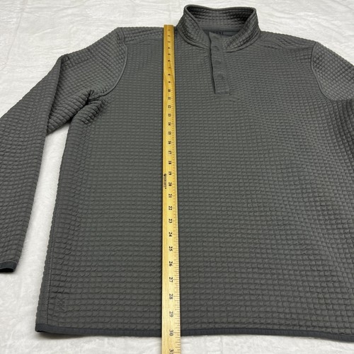 Pullover polar Rhone para hombre XXL gris acolchado ropa deportiva a presión rendimiento al aire libre - Imagen 7 de 7