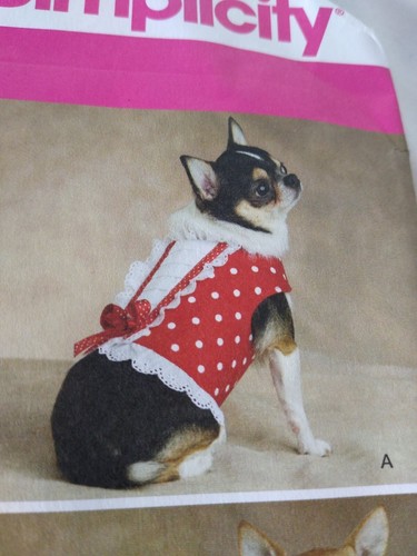 Simplicity 2393 Sewing Craft Pattern Dog Outfits Sz XXS-M Designs for Dinky Dogs - Picture 8 of 12