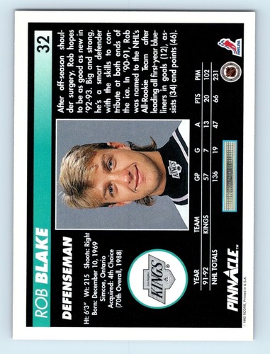 1992-93 PINNACLE Hockey Base & Insert Cards #1-250 Take Your Pick! - Picture 71 of 499