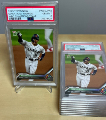 MASATAKA YOSHIDA * PSA 10 * 2023 TOPPS NOW WBC CHAMPIONS JAPAN 