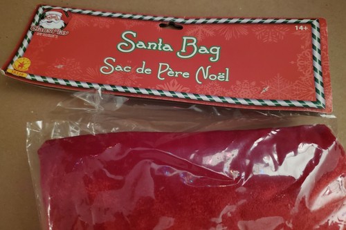Rubie's Merry Christmas Santa claus Bag Multicolor One Size sold out red 32 x 29 - Picture 4 of 7