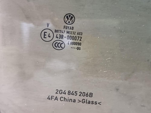 VOLKSWAGEN POLO R LINE MK6 A06 17-21 DRIVERS REAR RIGHT DOOR WINDOW 2G4845206B - Picture 5 of 10