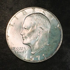 1971-S Eisenhower IKE Dollar 40% Silver Uncirculated - High Quality Scans #Q235