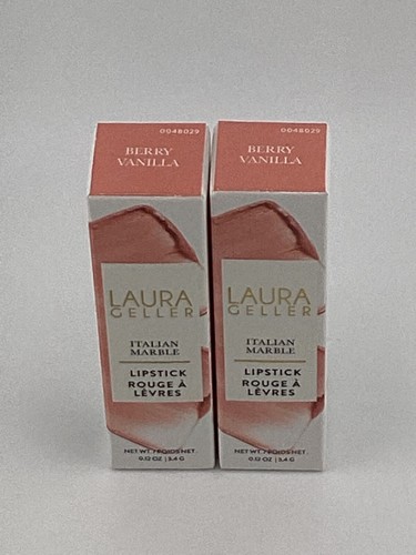 (2) Laura Geller Italian Marble Lipstick 0.12 oz(Berry Vanilla) New in box!